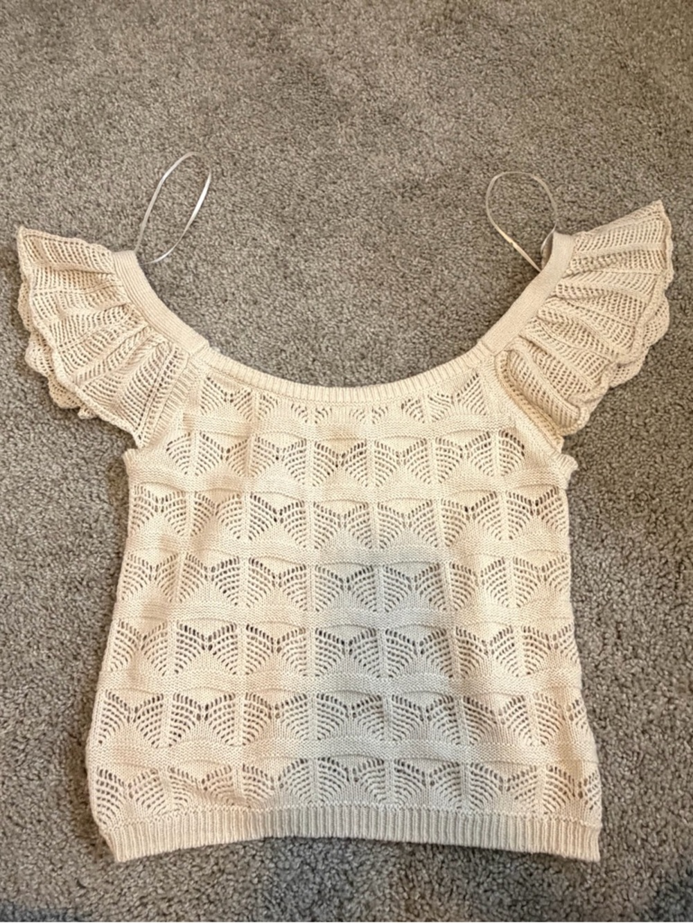 Jessica Simpson Knitted Flutter Sleeve